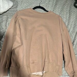Tan crew neck